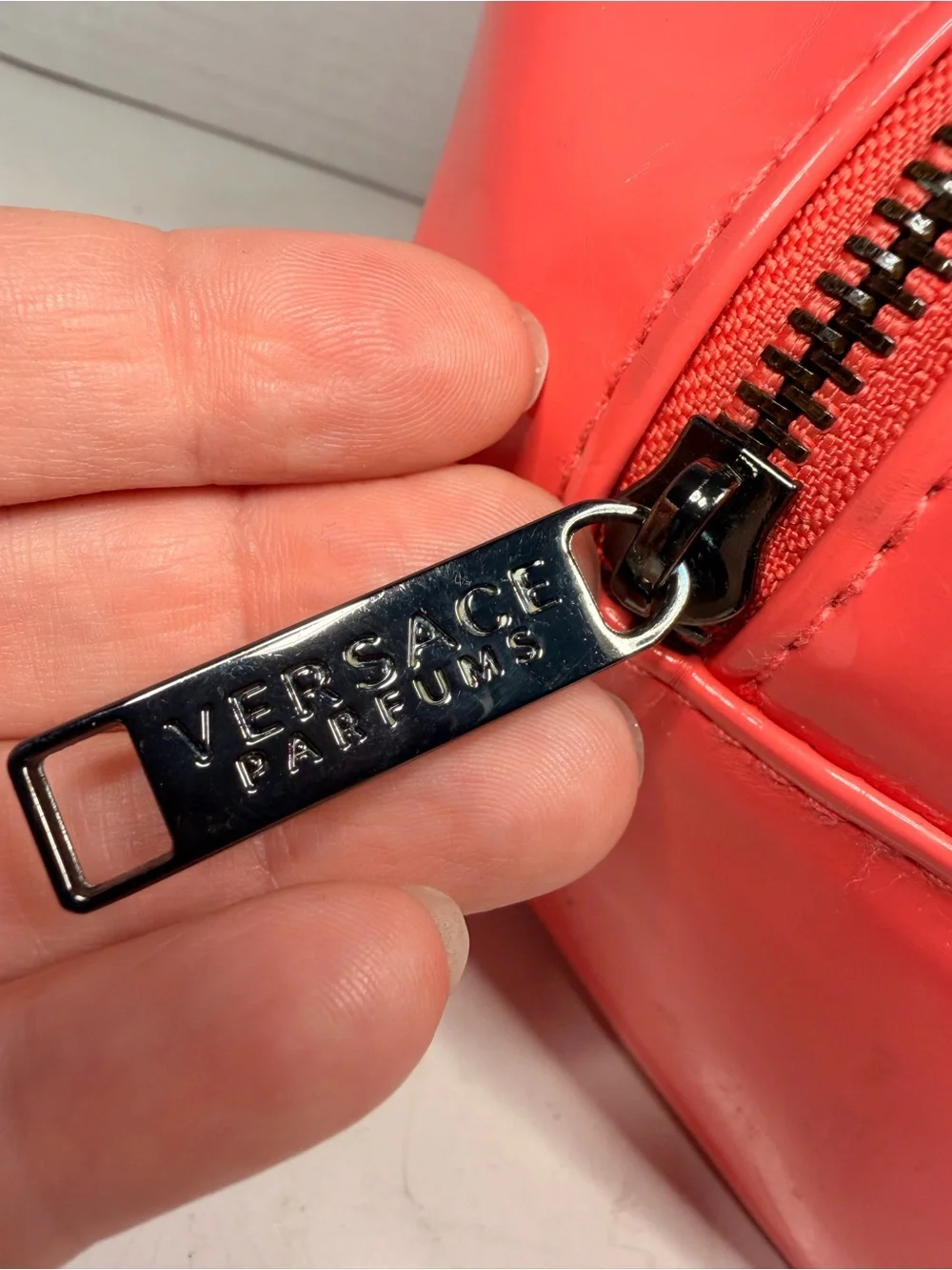 Versace glossy patent